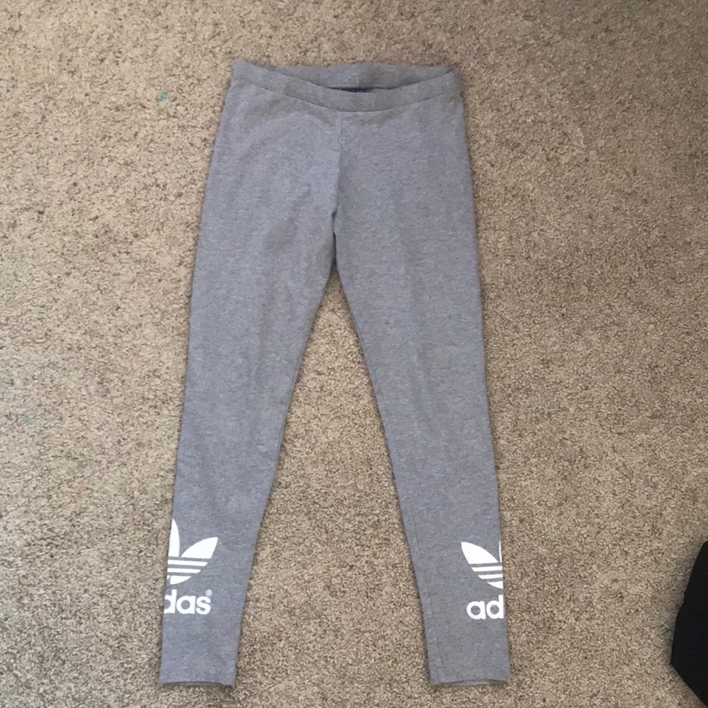 Gray adidas leggings